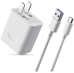 ALBERTATECH Ya for Huawei Supercharge Power Adapter, 4.5V 5A Fast Quick Charger With 3.3Ft Sucooper Charging USB C Cable, Super