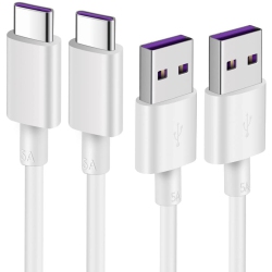 ALBERTATECH Ya USB-C Cable Replacement for Huawei Supercharge 2Pack 3.3Ft, Flexible Fast Charging USB C Sucooper Charger Cable