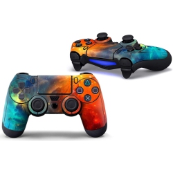 ALBERTATECH Ps4 Controller Skin Cosmic Nebular Sticker Vinly Decal Cover for Sony Playstation 4 Dualshock Wireless