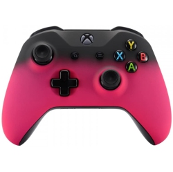 ALBERTATECH Shadow Rose Faceplate Cover, Soft Touch Front Housing Shell Case, Comfortable Soft Grip Replacement Kit In Red