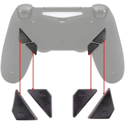 ALBERTATECH Replacement Ergonomic Back Buttons, K1 K2 K3 K4 Paddles for Ps4 Controller Dawn Remap Kit (Only Fits