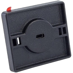 ALBERTATECH Square 3M Vhb Adhesive Security Plate With Slot for Cables to Lock Down Laptops, Tablets, Monitors And Other