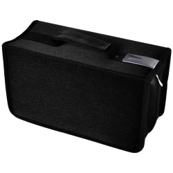 ALBERTATECH CD Case, 160 Capacity Nylon DVD Case Protective CD Case Holder Portable Disc Storage Organizer Bag for Car