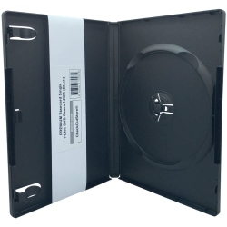 ALBERTATECH Premium Standard Single 1-Disc DVD Cases 14MM (Black)