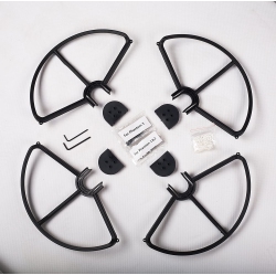 ALBERTATECH Snap On/off Prop Guards 4 Xblack Compatible for Dji Phantom 1 & 2 Phantom 3 Tool Free Quick Release Quick