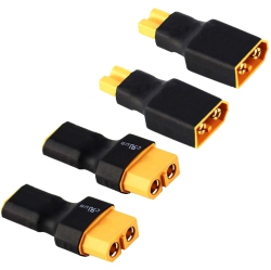 ALBERTATECH 2 Pair No Wires Xt30 to Xt60 Plug Female Male Adapter Wireless Connector for Rc Fpv Drone Car Lipo Nimh