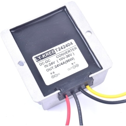 ALBERTATECH Car Dc 24V 4A Voltage Stabilizer Surge Protector Power Supply Regulator for Auto Truck Vehicle Boat Solar System