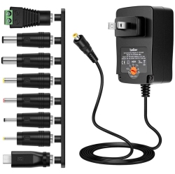 ALBERTATECH 36W Universal 3V 4.5V 5V 6V 7.5V 9V 12V Ac Dc Adapter Power Supply for Lcd Led Light Strip Router Speaker Smart