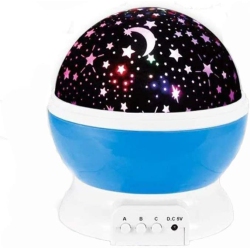 ALBERTATECH E Elelife Ceiling Projector, Star Night Light With 4 Led Bulbs, 360 Degree Rotation Colorful Moon Night Lamp