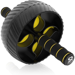 ALBERTATECH Ab Wheel Roller With Knee Pad | Sturdy 3" Wheel for Core Workouts In The Gym Or At Home