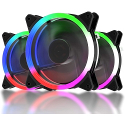 ALBERTATECH Computer Case Fan 120MM Led Silent Fan for Computer Cases, Cpu Lers, Water Ler And Radrs Ultra