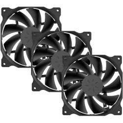 ALBERTATECH 3-Pack Long Life Computer Case Fan 120MM Ling Case Fan for Computer Cases Ling(12Bk3-3)