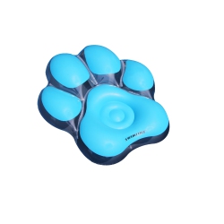 SWIM CENTRAL 61" Inflatable Pawprint Island Swimming Pool Float In Blue