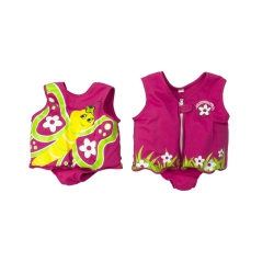 POOL CENTRAL Intermediate Butterfly With Flowers Swim Vest for Children Ages 3-6 In Pink