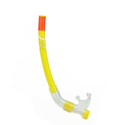 SWIM CENTRAL 16" And Clear Maxi-Purge Sport Water Swimming Pool Snorkel In Yellow