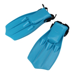 SWIM CENTRAL 13 Florescent Dolphin Recreational Children's Swim Fins In Blue