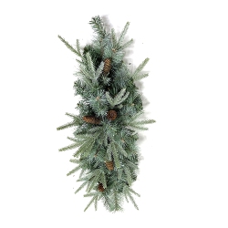 NORTHLIGHT 32" Artificial Mixed Pine And Pine Cones Christmas Candle Holder Centerpiece
