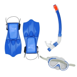 POOL CENTRAL 16.5" And Clear Swimming Pool Snorkeling Set - Medium In Blue