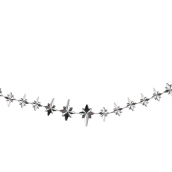 NORTHLIGHT 9' X 1" Shiny Star Of Bethlehem Beaded Artificial Christmas Garland - Unlit
