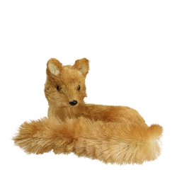 RAZ 11" Contemporary Laying Fox Figurine Tabletop Decoration In Brown