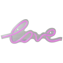NORTHLIGHT 18" Led Lighted 'love' Neon Style Valentine's Day Wall Sign In Pink