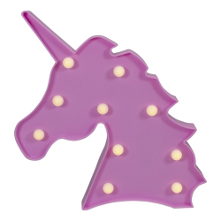 NORTHLIGHT 10" Led Lighted Unicorn Marquee Wall Sign In Pink