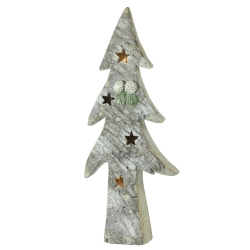 NORTHLIGHT 30" White And Led Lighted Glitter Artificial Christmas Tree Tabletop Decor In Green