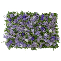 NORTHLIGHT 13" Purple And Mixed Floral And Grass Artificial Spring Mat In Green