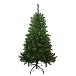 NORTHLIGHT 4' Pre-Lit Mixed Classic Pine Medium Artificial Christmas Tree - Warm Clear Led Lights