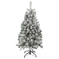 NORTHLIGHT 3' Heavily Flocked Madison Pine Medium Artificial Christmas Tree, Unlit