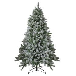 NORTHLIGHT 6.5' Flocked Winter Park Fir Artificial Christmas Tree - Unlit