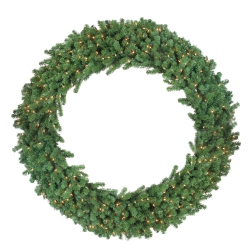NORTHLIGHT Pre-Lit Deluxe Windsor Pine Artificial Christmas Wreath - 60-Inch, Clear Lights