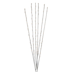 NORTHLIGHT Set Of 6 Enchanted Garden Led Lighted Branch Spray Driveway Pathway Markers 4' In Yellow