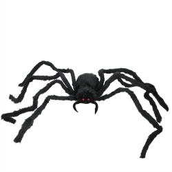 NORTHLIGHT 44" Battery Operated Led Lighted Creepy Spider Halloween Decoration In Black