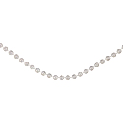 NORTHLIGHT 33' X 0.25" Clear Iridescent Beaded Artificial Christmas Garland - Unlit