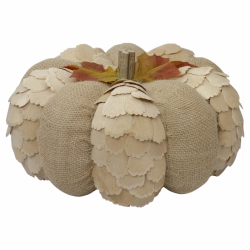 NORTHLIGHT 9" Autumn Harvest Tabletop Pumpkin In Brown