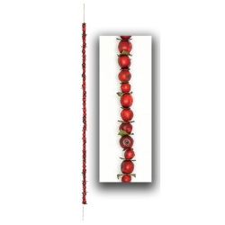 SELECT ARTIFICIALS 55" And Green Crabapple Artificial Christmas Garland Swag - Unlit In Red