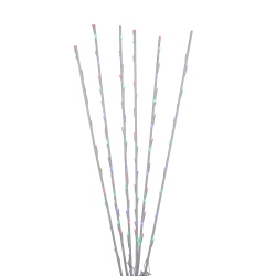 NORTHLIGHT Set Of 6 Branch Spray Driveway Pathway Markers - 6 Ft, Multi-Color Led Lights