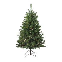 NORTHLIGHT 4' Pre-Lit Medium Canadian Pine Artificial Christmas Tree - Candlelight Led Lights