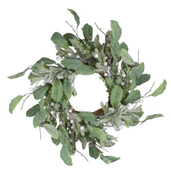 NORTHLIGHT 25" Artificial Mixed Foliage And Berries Christmas Wreath Unlit