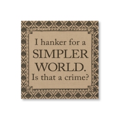 HERITAGE LACE 14.5" Downton Abbey Life "simpler World" British Decorative Damask Hanging Wall Art