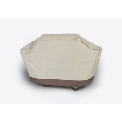 LB INTERNATIONAL Embossed Durable Outdoor Patio Full Premium Gas Grill Cover - Taupe