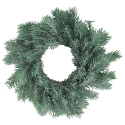 NORTHLIGHT Traditional Frosted Pine Decorative Christmas Wreath - 12-Inch, Unlit In Green