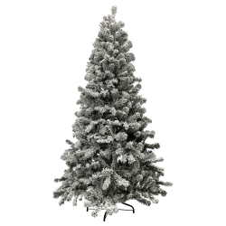 NORTHLIGHT 6.5' Heavily Flocked Madison Pine Artificial Christmas Tree, Unlit