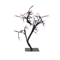 NORTHLIGHT 18" Led Lighted Japanese Sakura Blossom Flower Tree - Lights In Pink