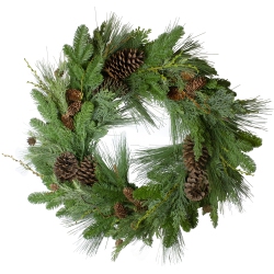 NORTHLIGHT Pine Cone And Cedar Artificial Christmas Wreath - 32-Inch, Unlit