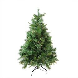 NORTHLIGHT 4.5' Pre-Lit Full Ashcroft Cashmere Pine Artificial Christmas Tree - Clear Dura-Lit Lights