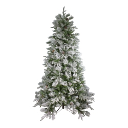 NORTHLIGHT 7.5' Flocked Rosemary Emerald Angel Pine Artificial Christmas Tree - Unlit