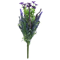 ALLSTATE 14" Lavender And Fern Artificial Silk Floral Bouquet