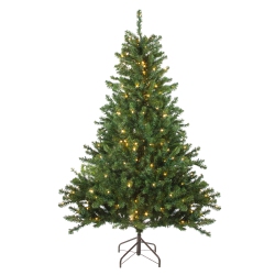 NORTHLIGHT 8' Pre-Lit Medium Canadian Pine Artificial Christmas Tree - Candlelight Led Lights